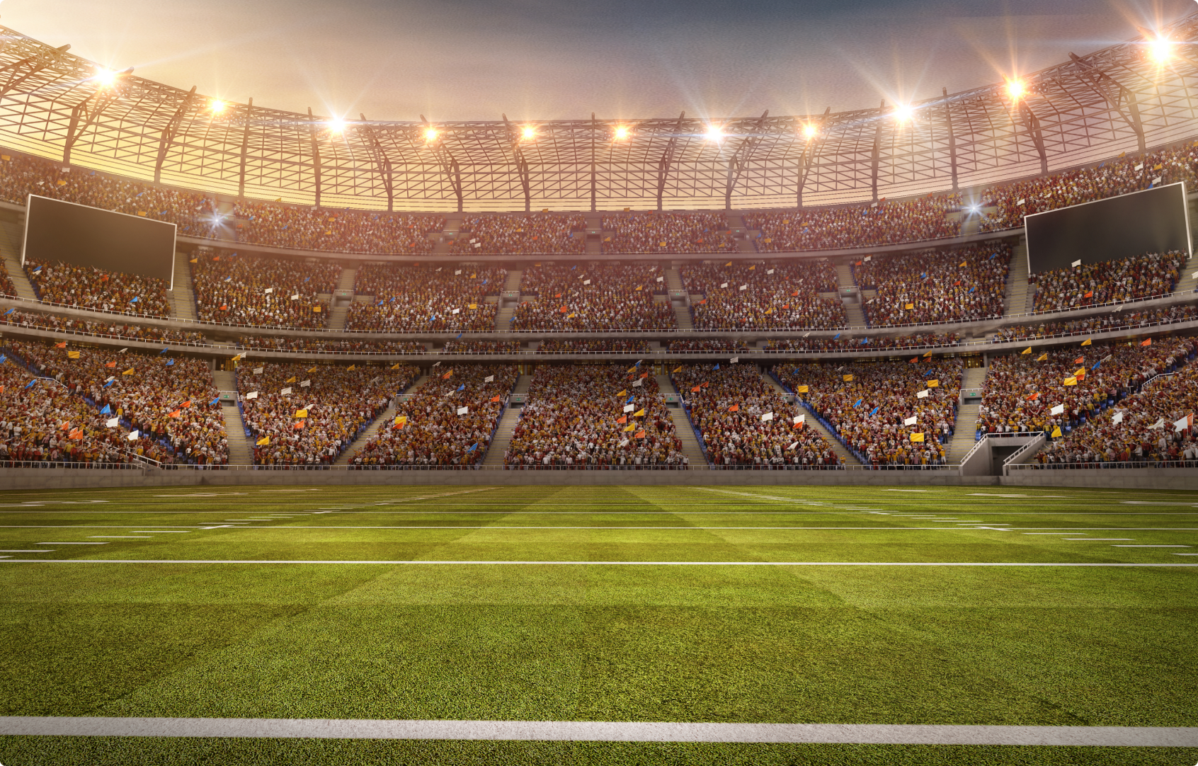 FOX logo over a football stadium